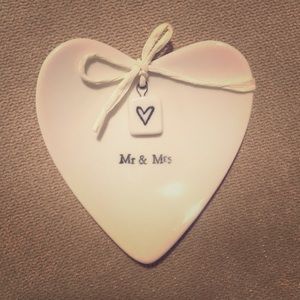 Mr & Mrs ring dish
